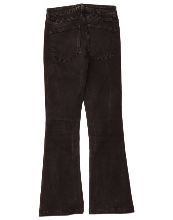 Zara Dame Flared Jeans EU 34 2XS W24 L28 Sort