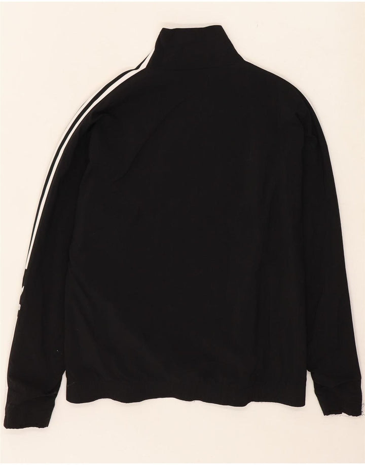 Adidas Womens Graphic Oversized Tracksuit Top Jacket UK 8 Small Black