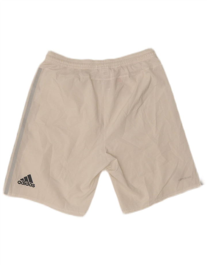 Adidas Boys Climacool Sportsshorts 13-14 År Hvid Polyester