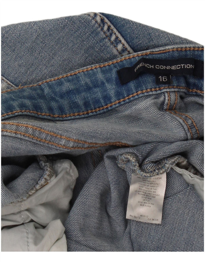 FRENCH CONNECTION Womens Denim Shorts UK 16 Large W34  Blue Cotton