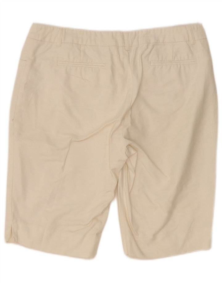 Laura Ashley Bermuda Shorts til kvinder US 10 Large W32 White Bomuld
