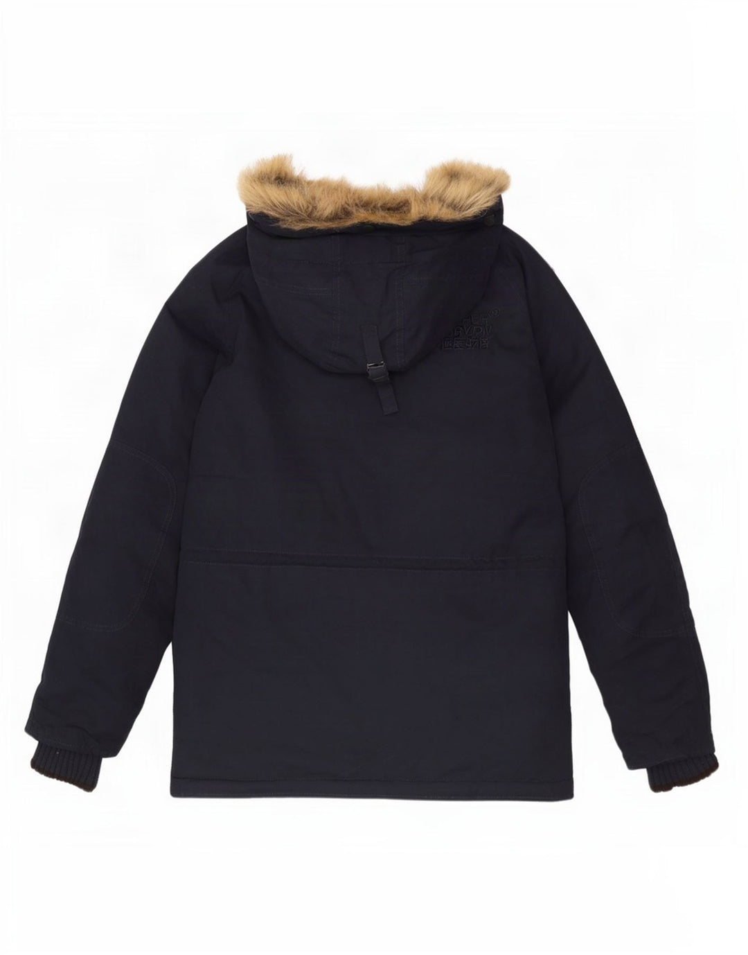 Superdry Herre The windparka Hooded Parka Jacket UK 36 Small Navy Blue