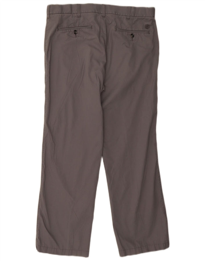 Marks & Spencer Herre Blue Harbor Lige Chinobukser W36 L29 Grå