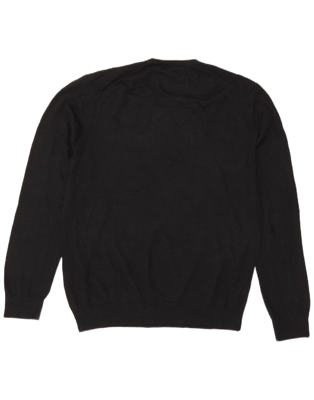 Marks & Spencer Herre V-hals sweater XL Sort Merinould