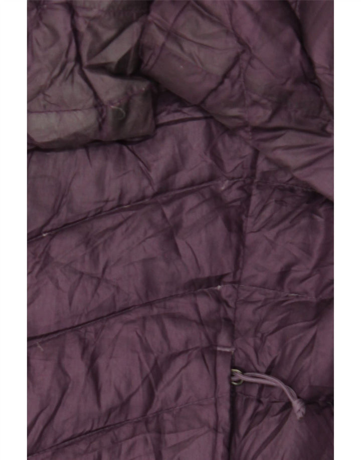 The North Face Dame Hooded Polstret Coat UK 16 Large Purple Polyester