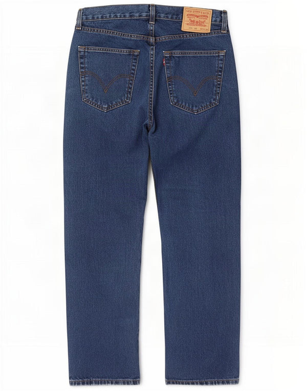 Levi's Herre 753 Straight Jeans W32 L30 Marineblå Bomuld