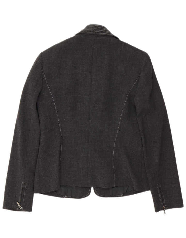 Luisa Spagnoli Dame Blazer Jacket IT 44 Medium Grey Uld