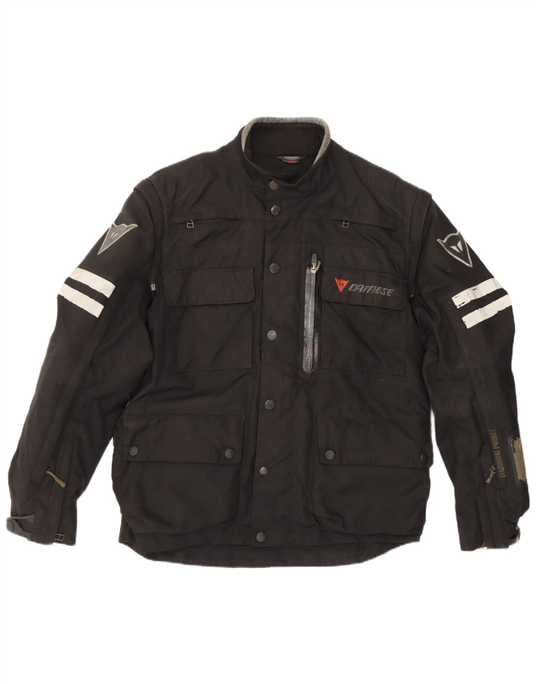 Dainese Herre Moto Racer Bomber Jacket Størrelse 50 Medium Sort Colourblock