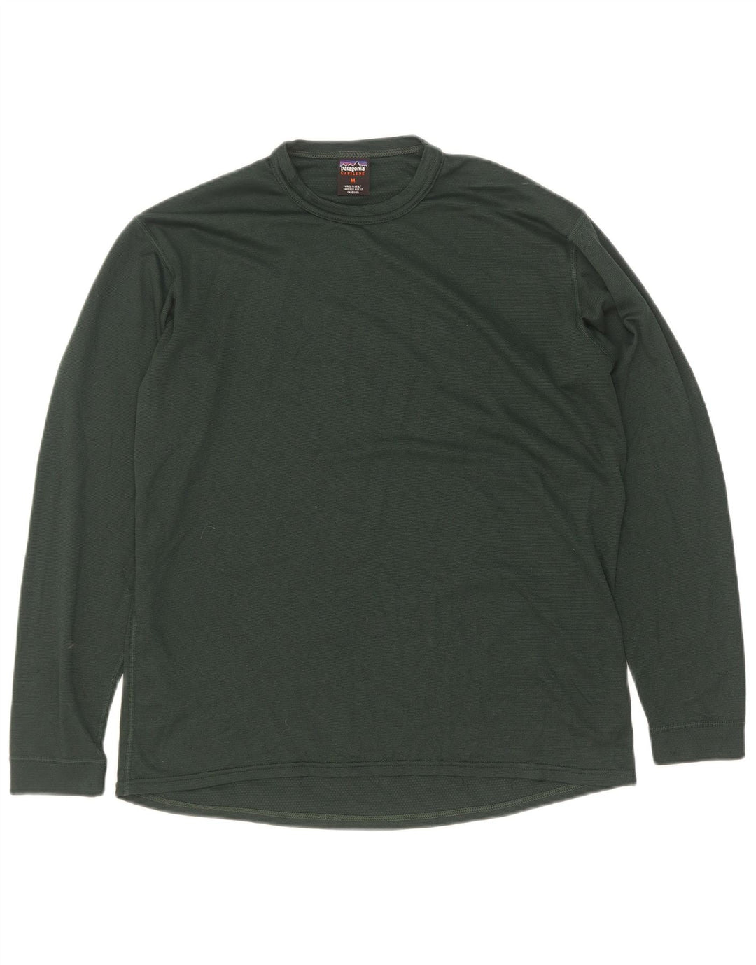 Patagonia Herre Top Langærmet Medium Grøn Polyester