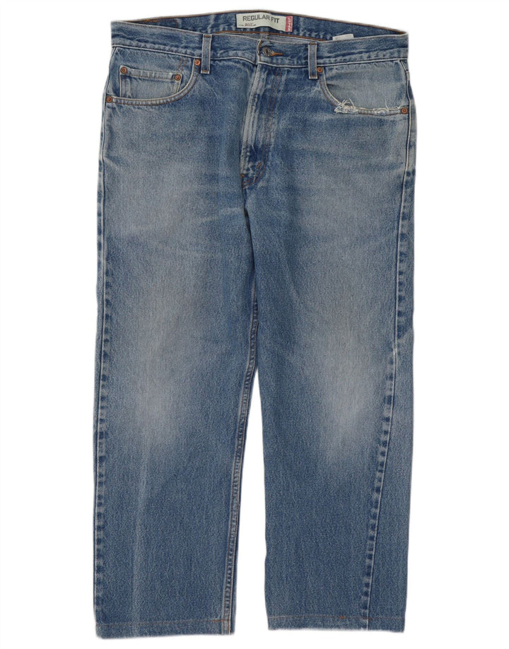 Levi's Herre 505 Regular Fit Straight Jeans W36 L26 Blå Bomuld