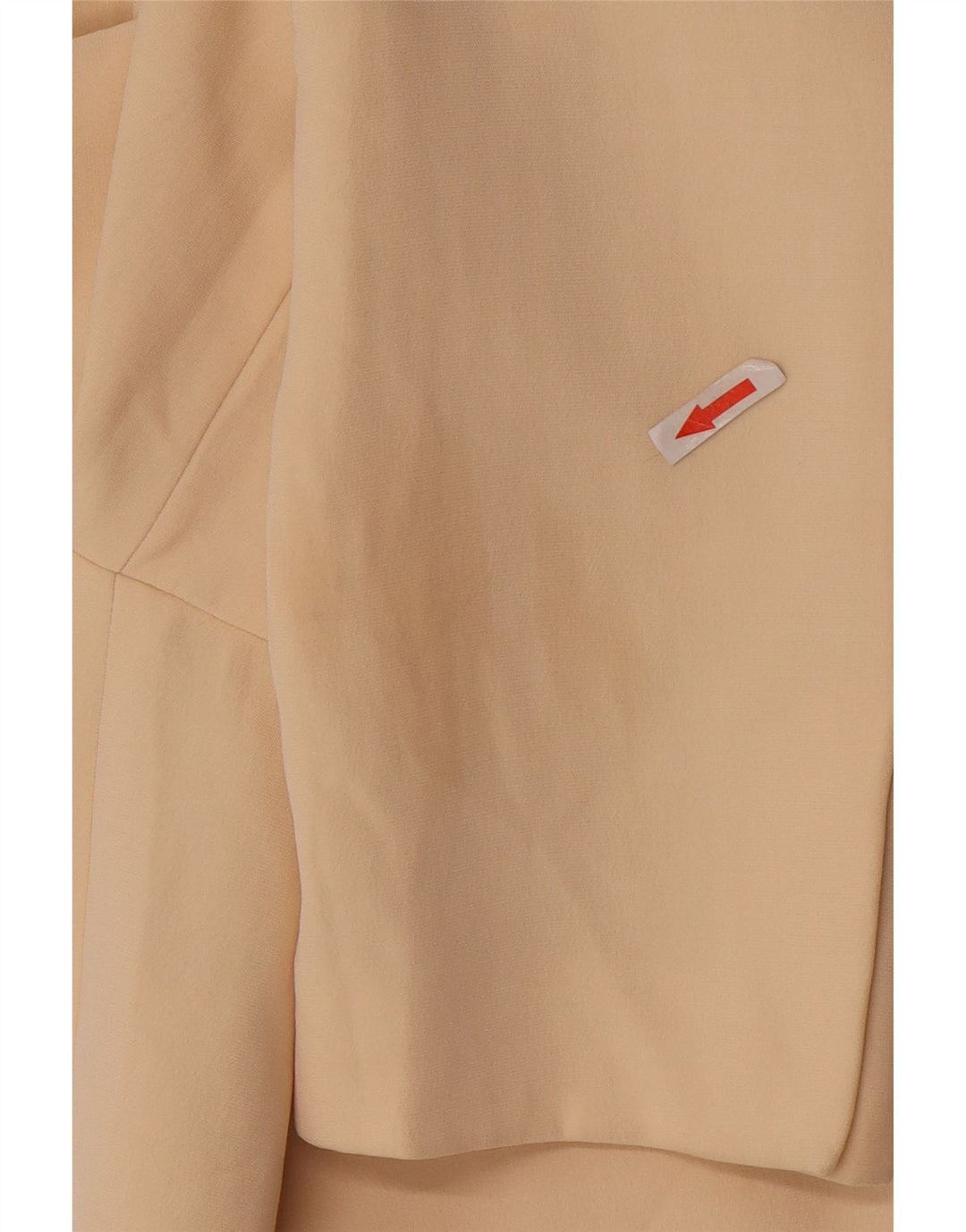 Zara Dame 2 Button Oversized Blazer Jacket UK 10 Small Beige Polyester