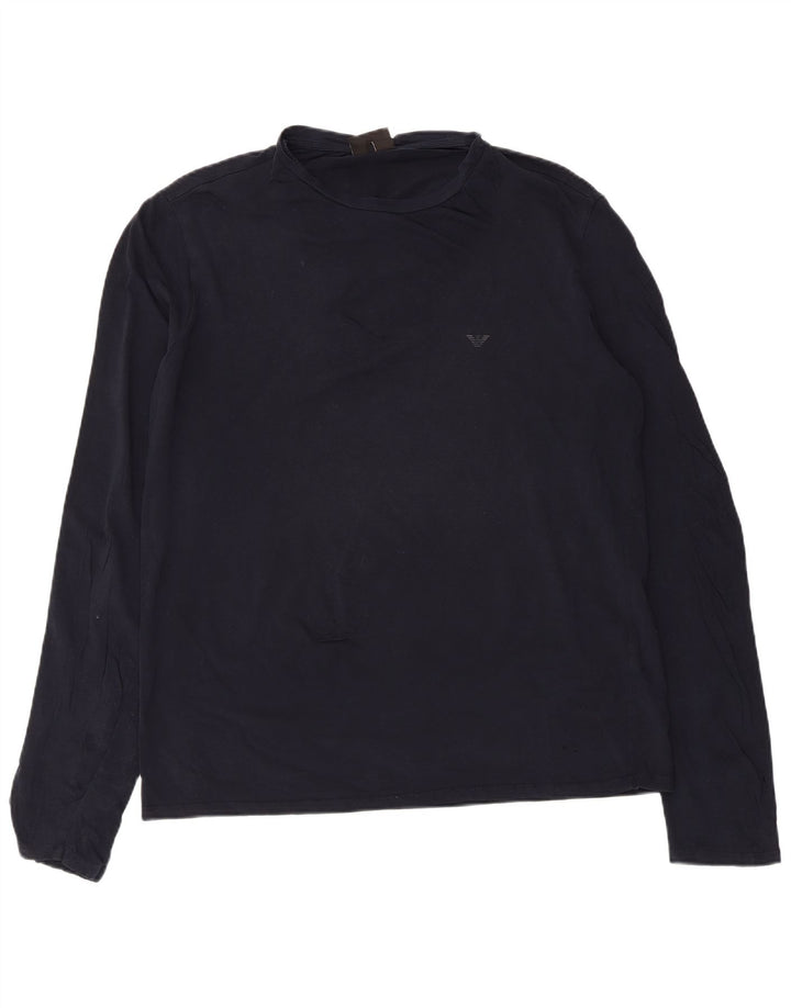 Armani Herre Top Langærmet 2XL Navy Blue