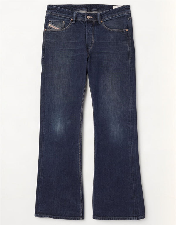 Diesel Herre Zhav Bootcut Jeans W32 L32 Marineblå Bomuld