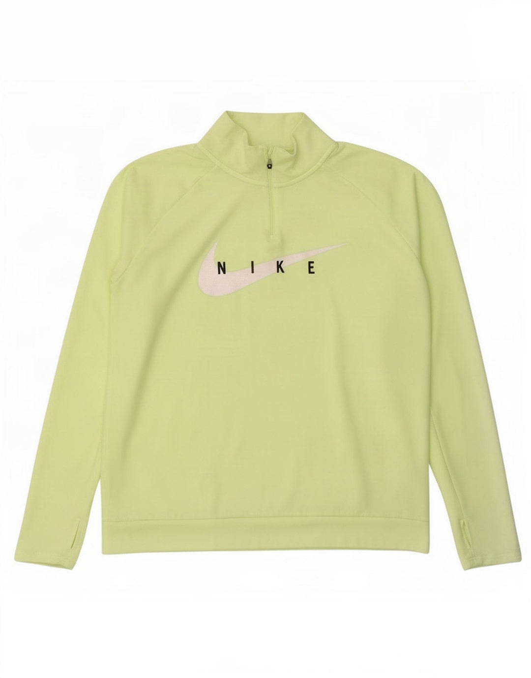Nike Herre Top Langærmet Stor Grøn Polyester
