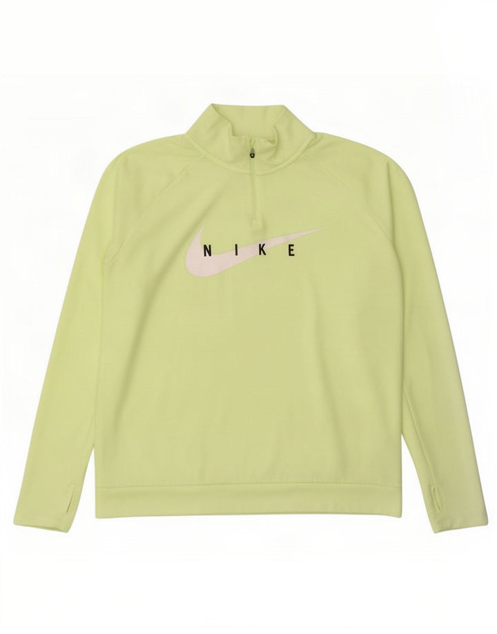 Nike Herre Top Langærmet Stor Grøn Polyester