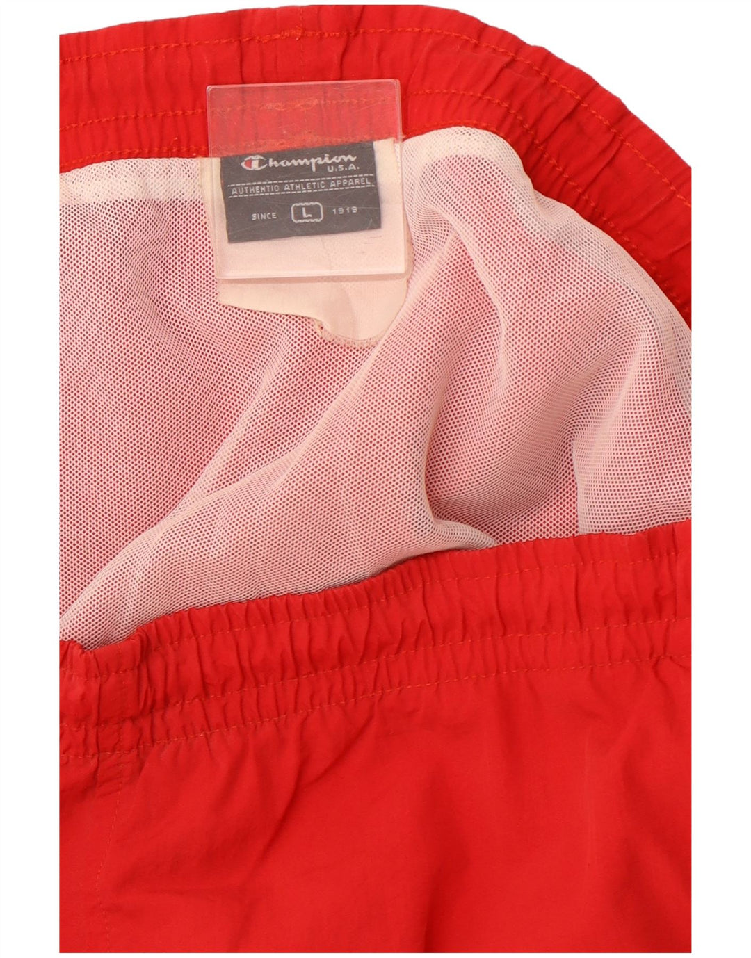 CHAMPION Badeshorts til mænd Stor rød farveblok