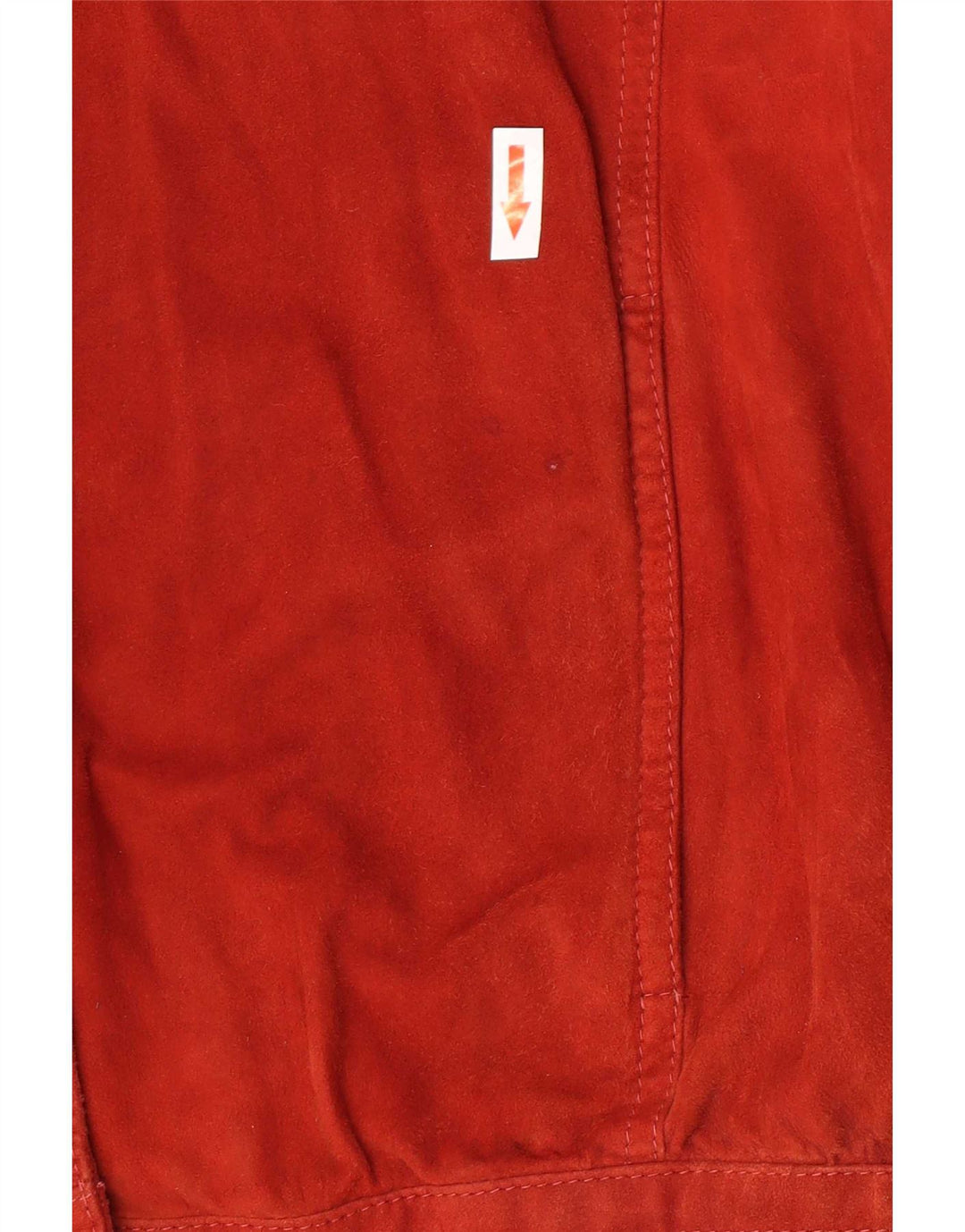 Vintage Dame Oversized Ruskindsjakke IT 44 Medium Rødt Læder