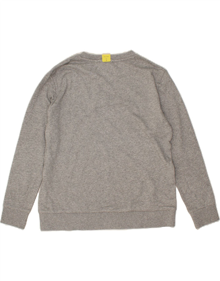 DKNY Womens Oversized Graphic Sweatshirt Jumper UK 10 Small Grey Cotton Vintage Dkny and Second-Hand Dkny from Messina Hembry 