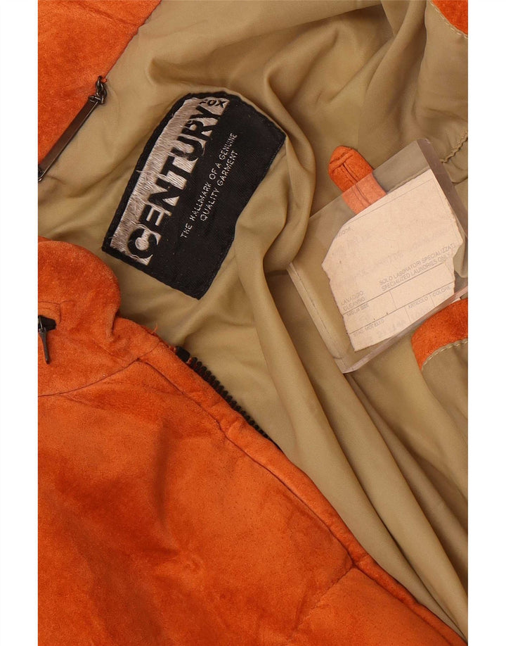 Fox Dame Hætte Ruskindsjakke UK 18 XL Orange