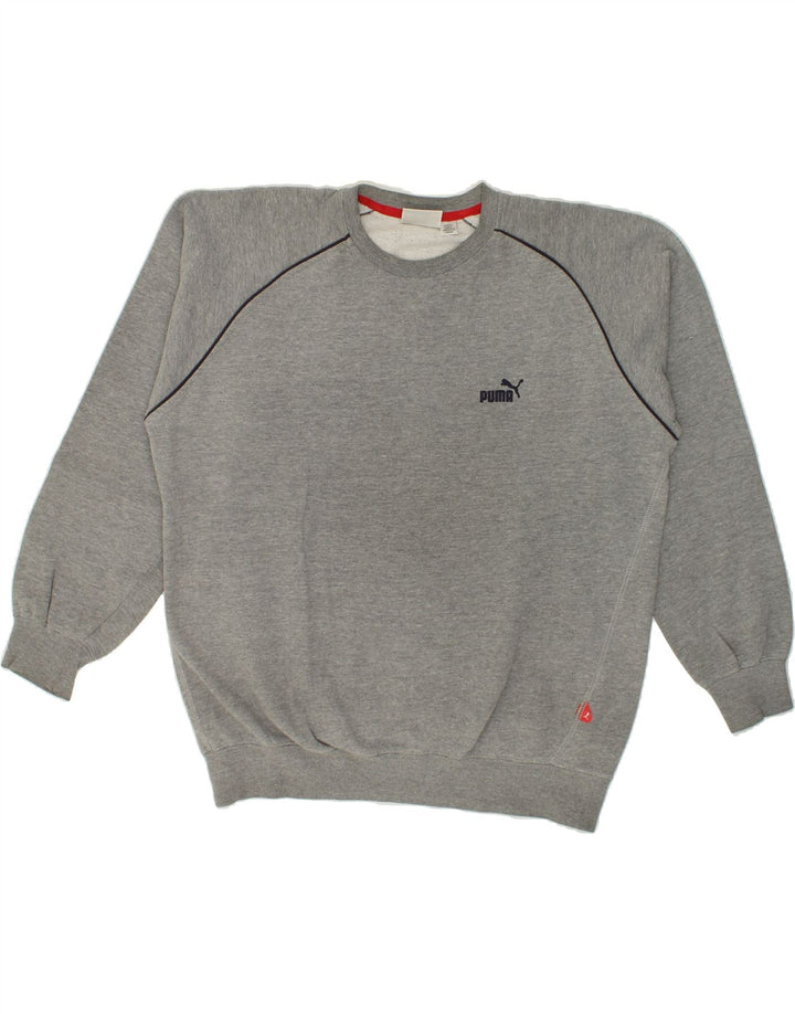 PUMA Mens Sweatshirt Jumper XL Grey Cotton Vintage Puma and Second-Hand Puma from Messina Hembry 