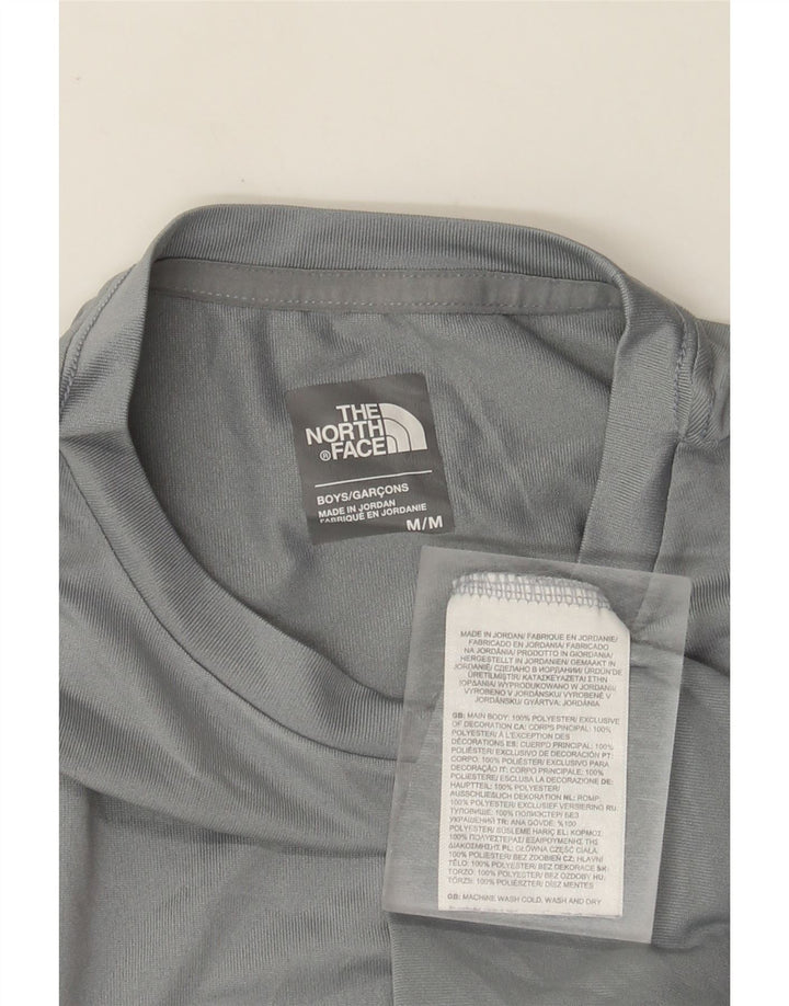 The North Face Boys T-Shirt Top 9-10 år Medium Grå Polyester