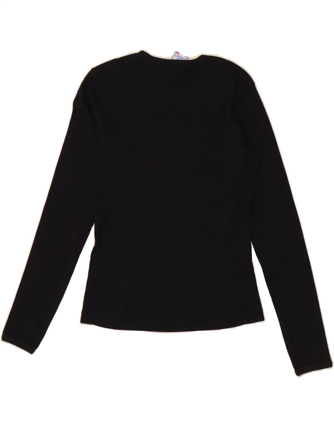 CHAMPION Womens Graphic Top Long Sleeve UK 14 Large Black Vintage Champion and Second-Hand Champion from Messina Hembry 