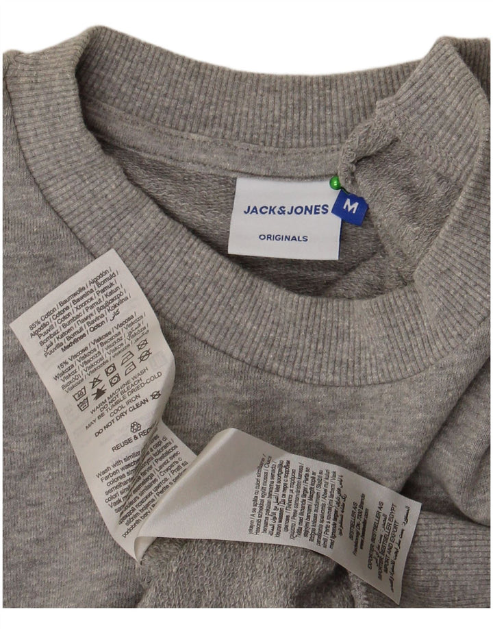 Jack & Jones Sweatshirt til mænd Medium Grå Flecked Bomuld