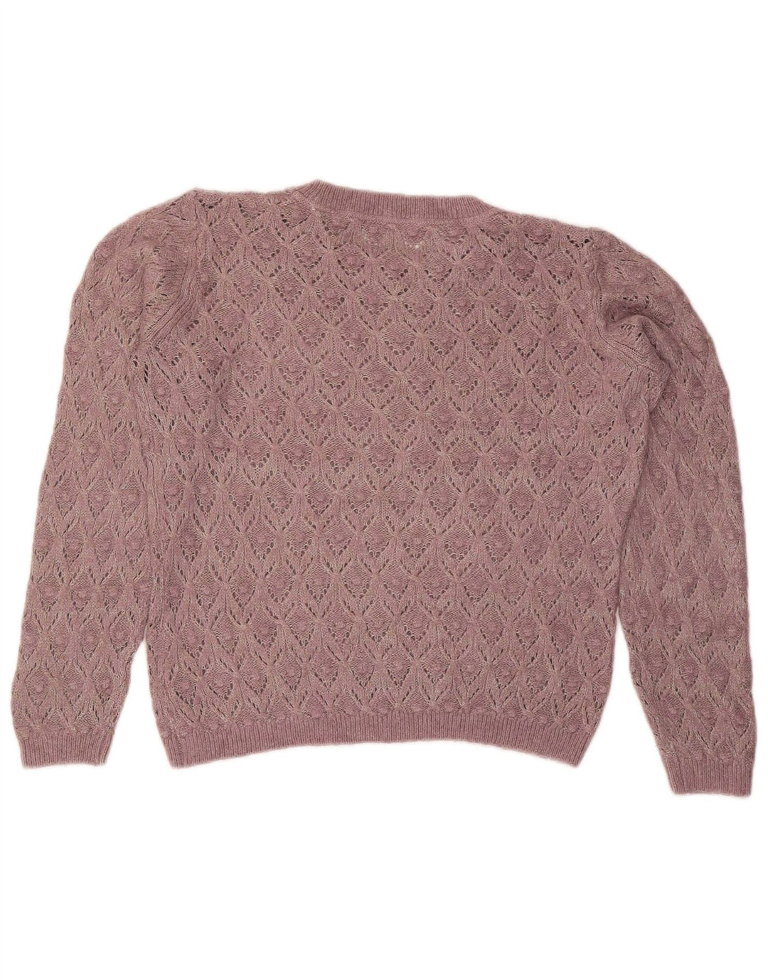 Fat Face Dame Boat Neck Jumper Sweater UK 12 Medium Purple