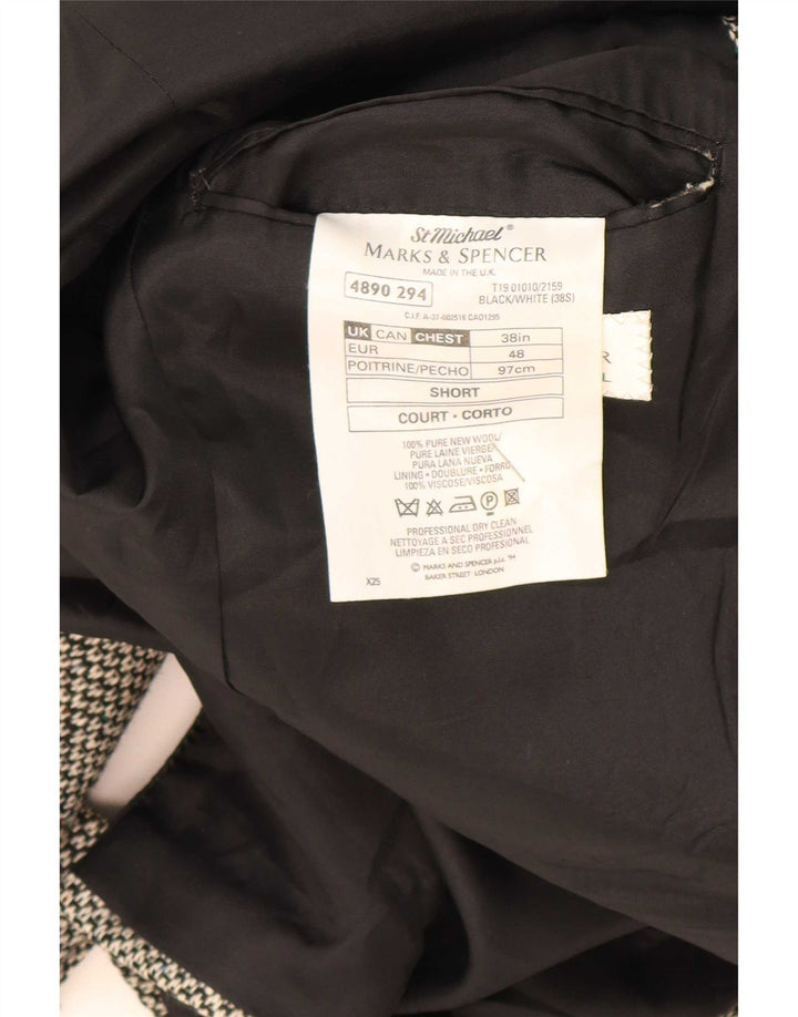 Marks & Spencer Herre Short 2 Button Blazer Jacket UK 38 Medium Green