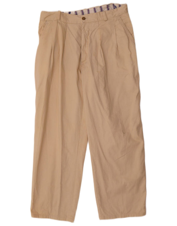 Vintage Herre Pegged Chino Bukser IT 50 Large W34 L26 Beige