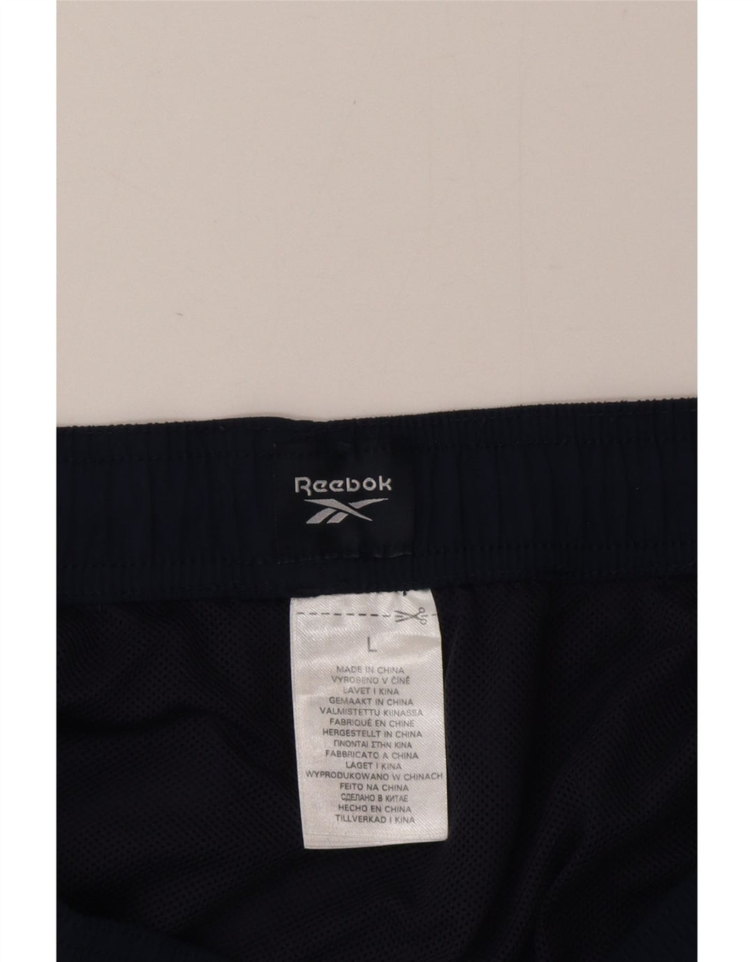 Reebok Dame grafiske svømmeshorts UK 16 Large Navy Blue Polyester