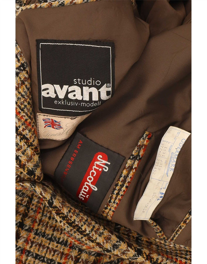 Avant Herre 2-knaps blazerjakke IT 54 2XL brun ternet uld