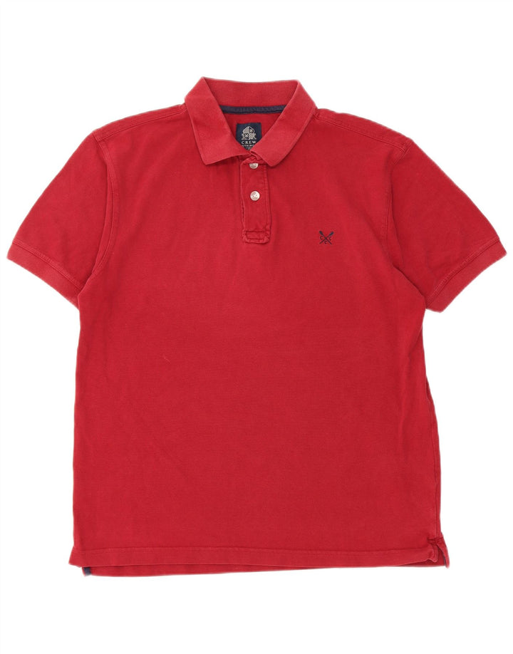 Besætningstøj Herre poloshirt Medium rød bomuld