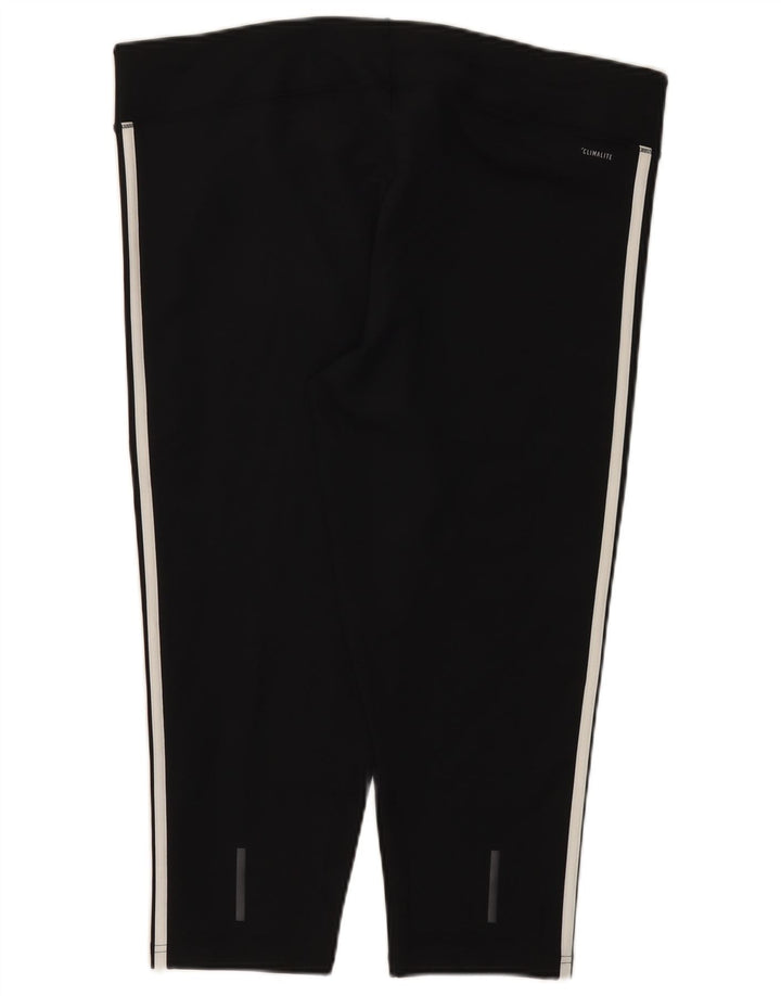 Adidas Dame Climalite Capri Leggings UK 24/26 2XL Sort Polyester
