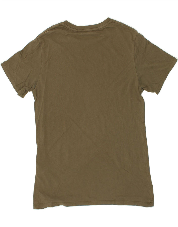 LEVI'S Mens Graphic T-Shirt Top Small Khaki Cotton Vintage Levi's and Second-Hand Levi's from Messina Hembry 