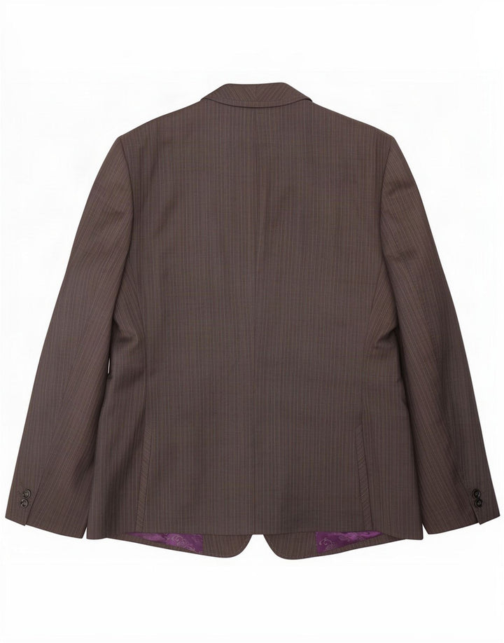 Ted Baker Herre 1-knap blazerjakke UK 44 2XL Grå nålestribet uld