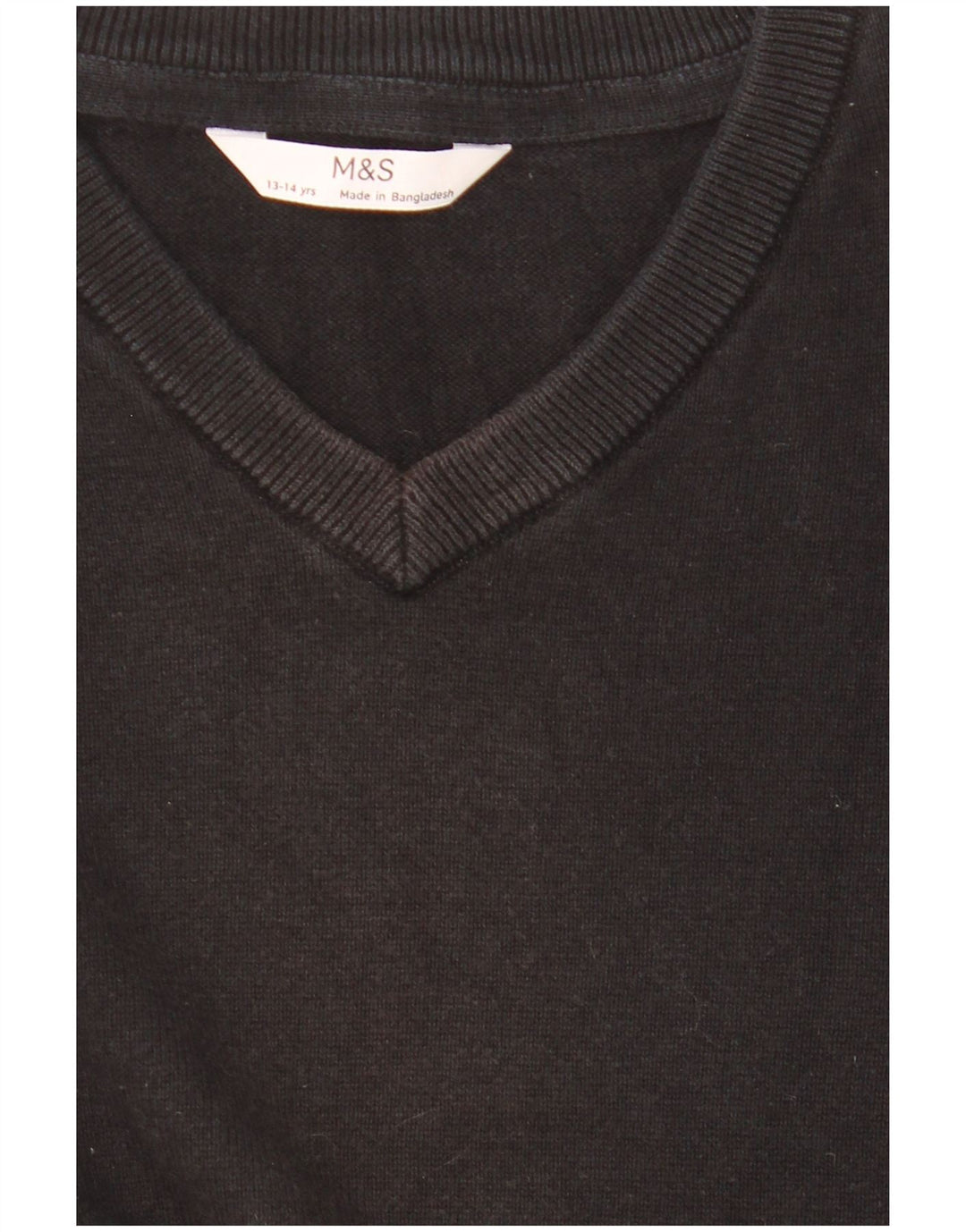 Marks & Spencer Boys V-hals sweater 13-14 år Sort