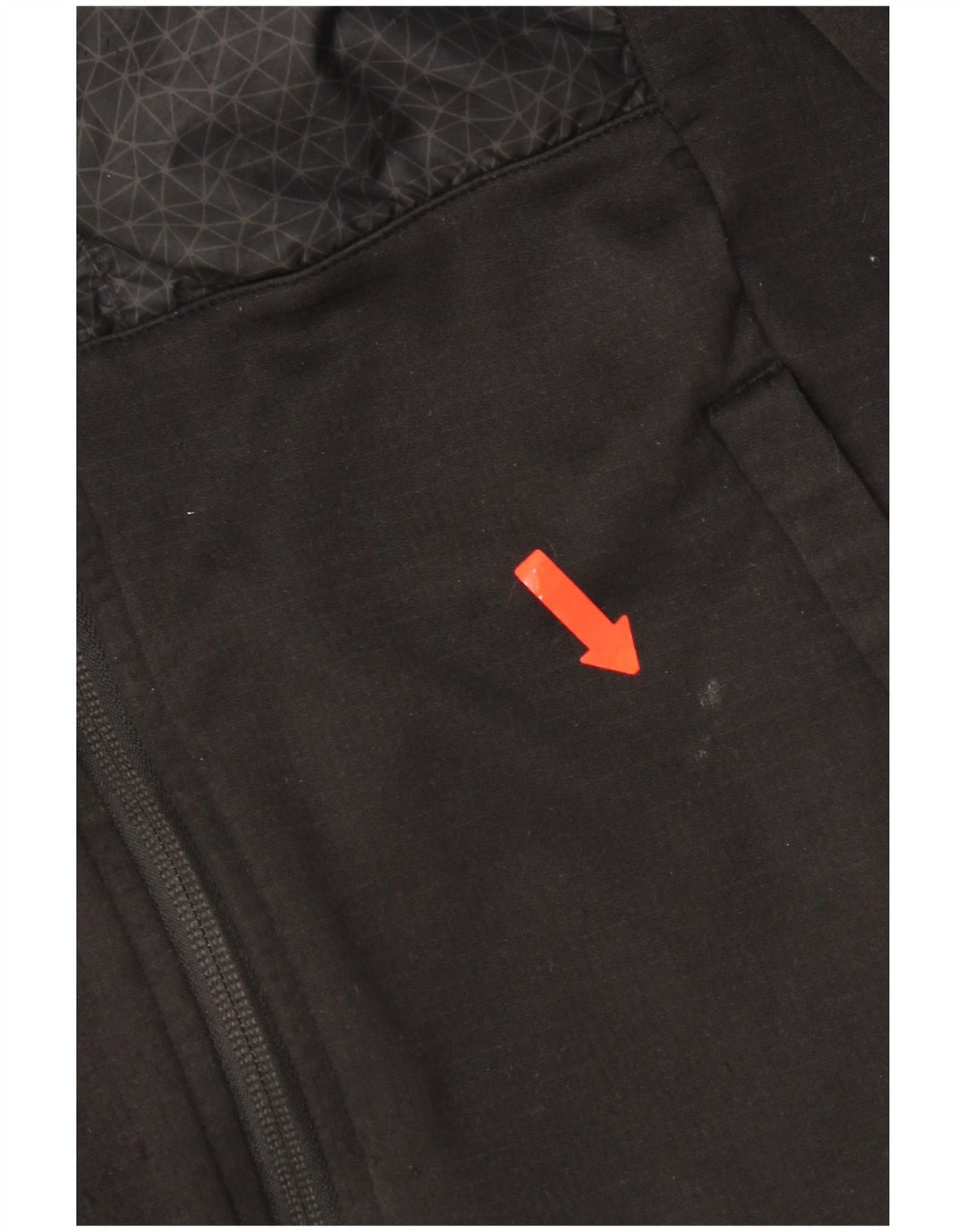 The North Face Herre grafisk hættetrøje med lynlås lille sort geometrisk