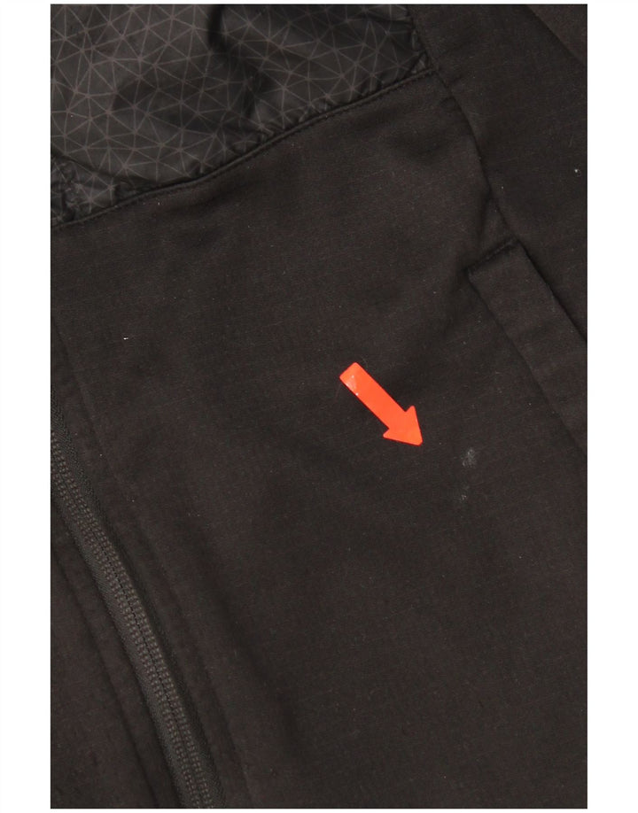 The North Face Herre grafisk hættetrøje med lynlås lille sort geometrisk