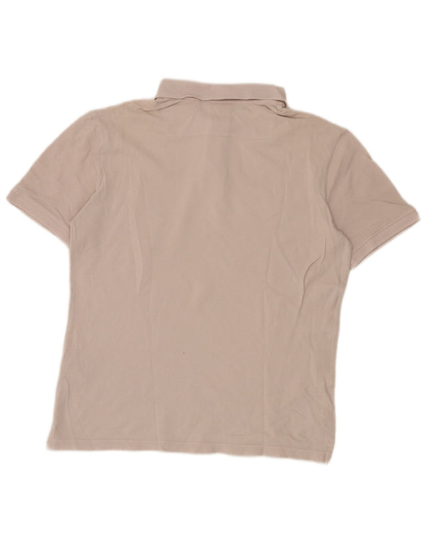 Guess Herre Slim Fit Polo Shirt UK 36 Small Beige Bomuld