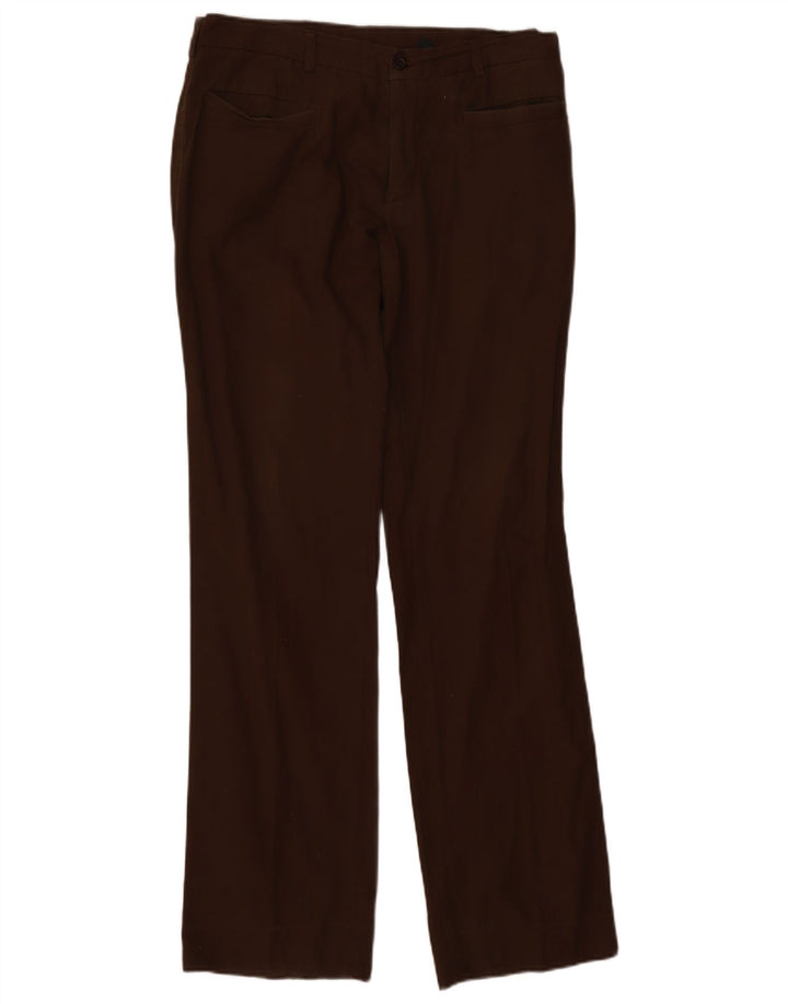 Vintage Dame Bootcut Casual Bukser W32 L33 Brun Bomuld