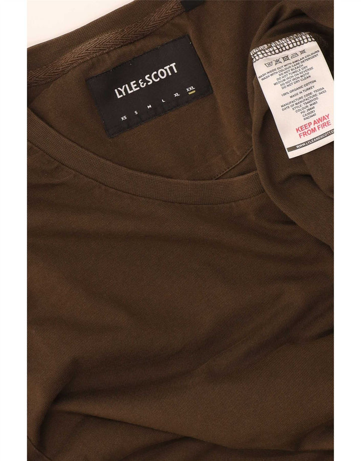 Lyle & Scott Herre T-Shirt Top 2XL Khaki Bomuld