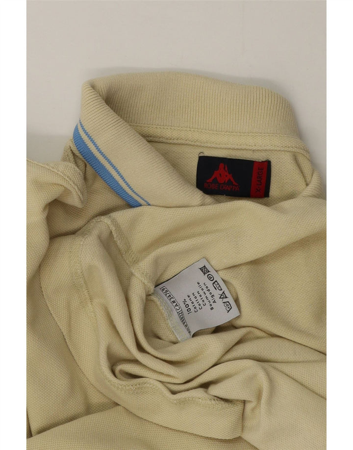 Kappa herre poloshirt XL gul bomuld