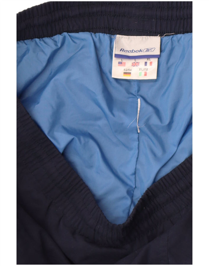 Reebok Herre træningsdragt Bukser Joggers Large Navy Blue
