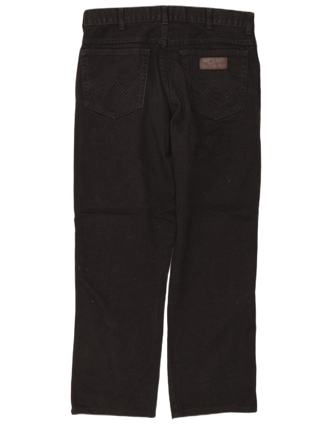 WRANGLER Herre Texas Straight Jeans W34 L28 Sort Bomuld