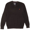 Musto Herre V-hals sweater Medium Sort Bomuld