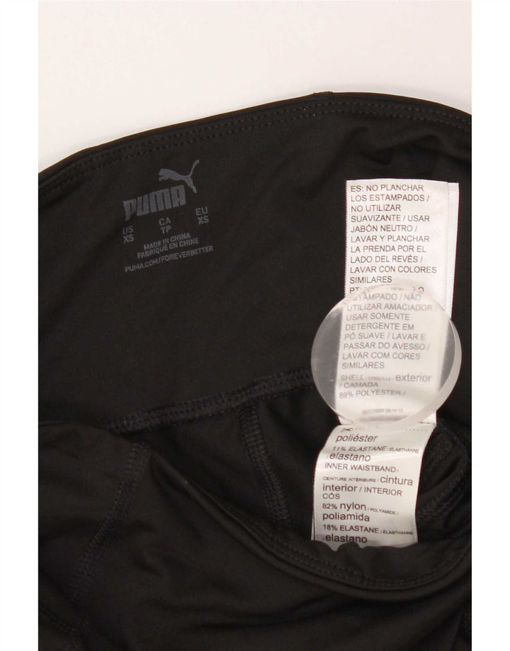 Puma Dame Leggings UK 4 XS Sort Polyester