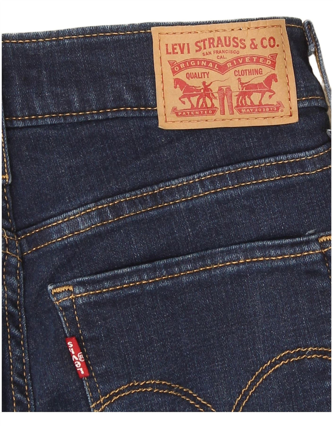 Levi's Womens 312 Shaping Slim Jeans W24 L31 Marineblå