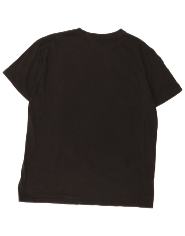 Quiksilver drenge grafisk t-shirt top 11-12 år medium sort bomuld