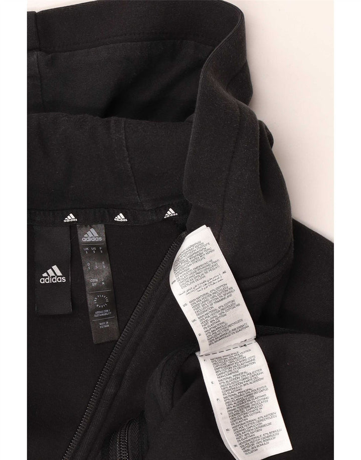 Adidas Hættetrøje med lynlås til mænd, lille sort bomuld